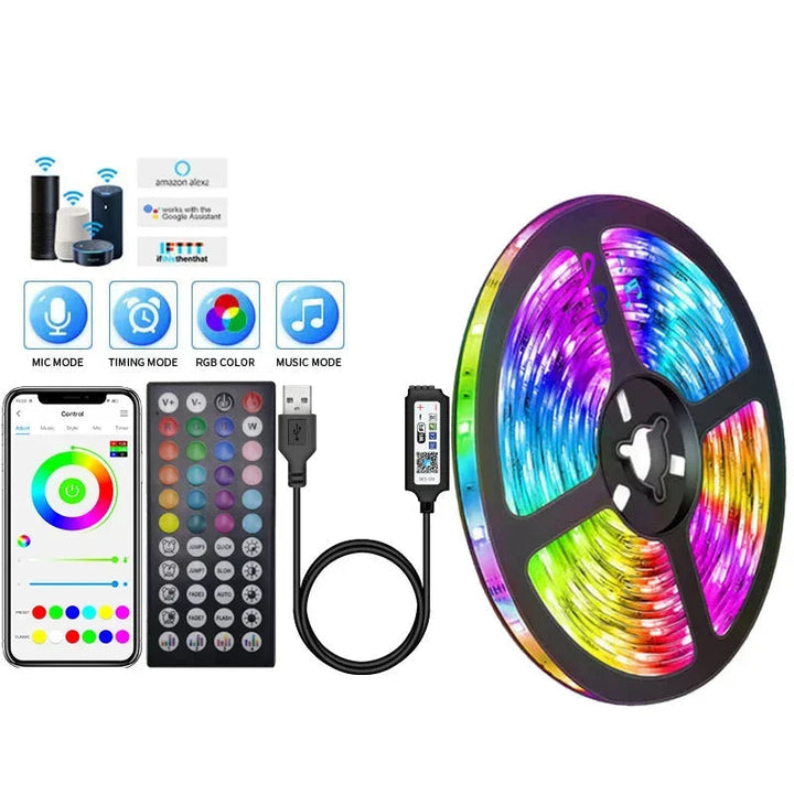 BowLift | RGB LED Strip with USB Connection - Color Changing Light for Ambient and TV Backlighting