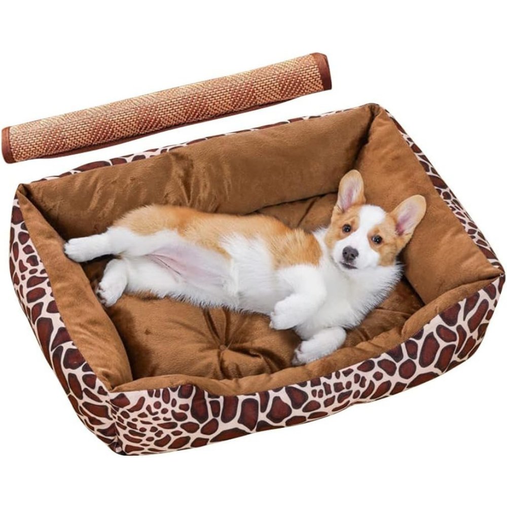 WildComfort • Plush Leopard Print Bed - Dog Bed - BowLift