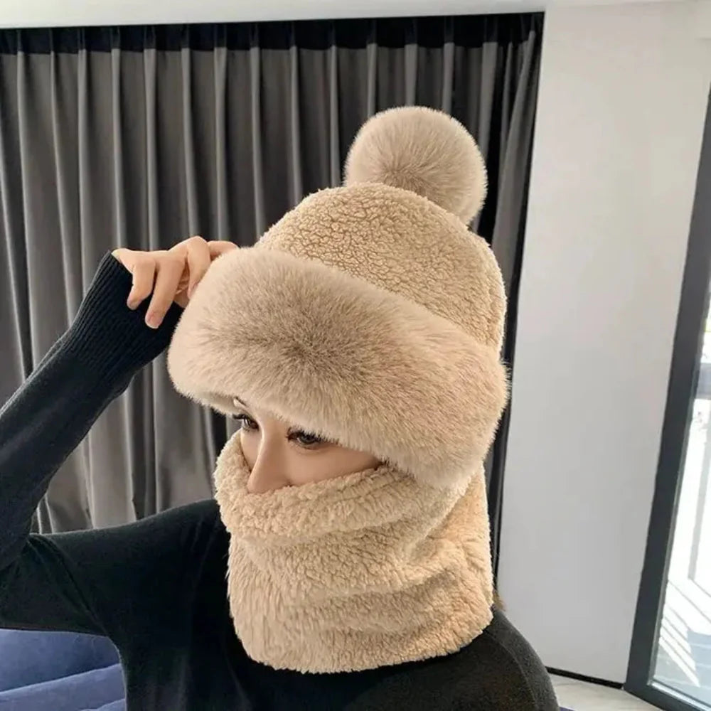 BowLift | Winter Faux Fur Beanie Scarf Set