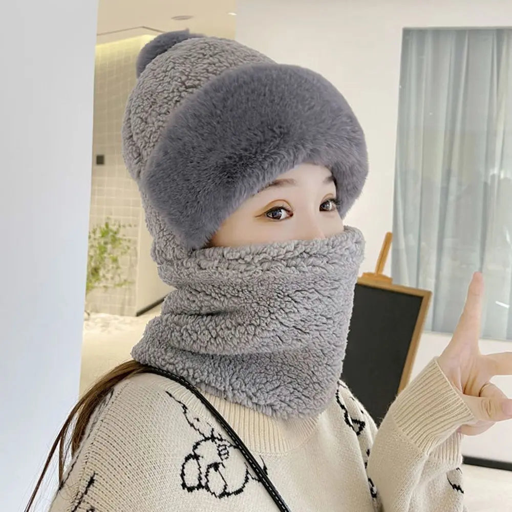 BowLift | Winter Faux Fur Beanie Scarf Set