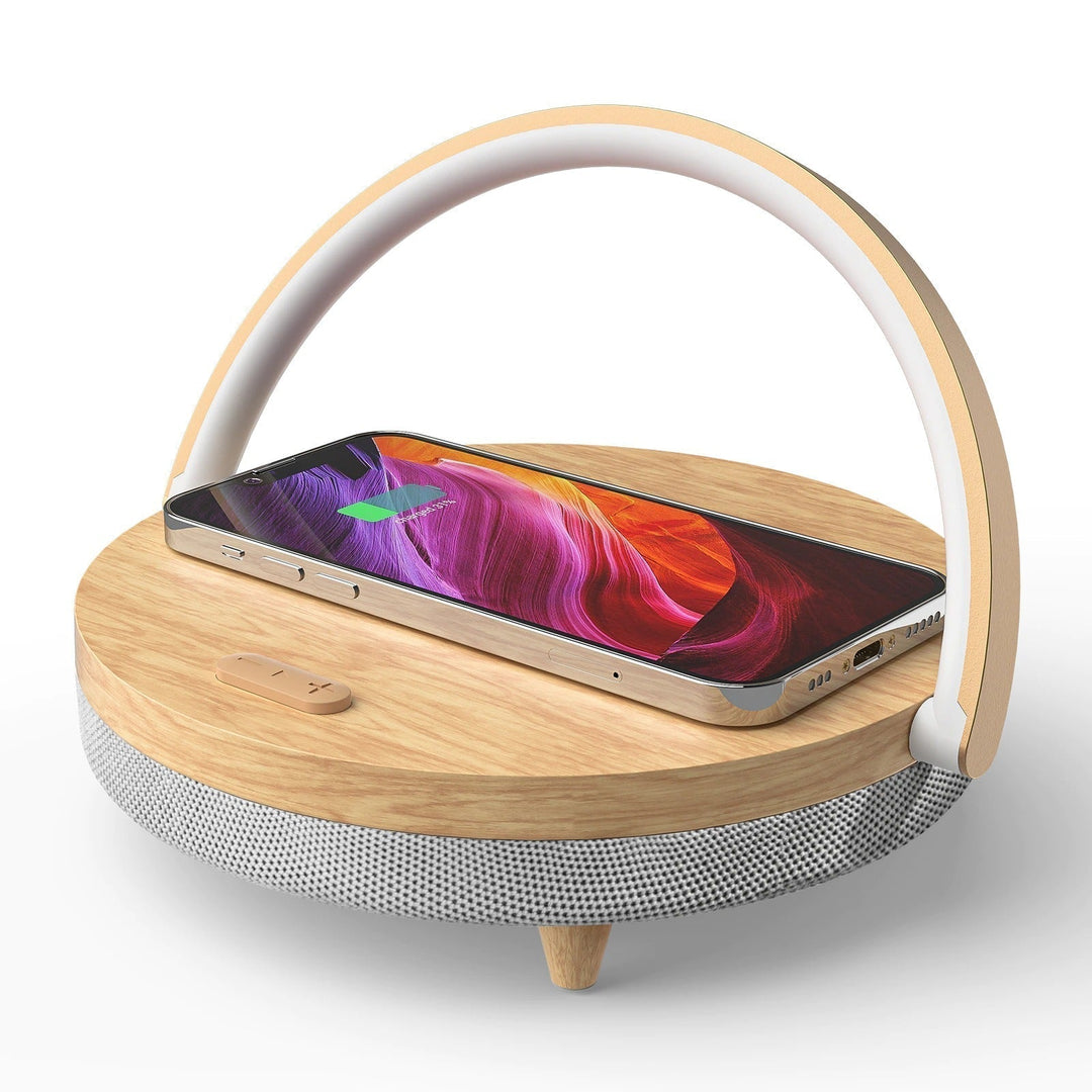 BowLift | 3-in-1 LED Lamp, Bluetooth Speaker & Wireless Charger | Smart Desk Light