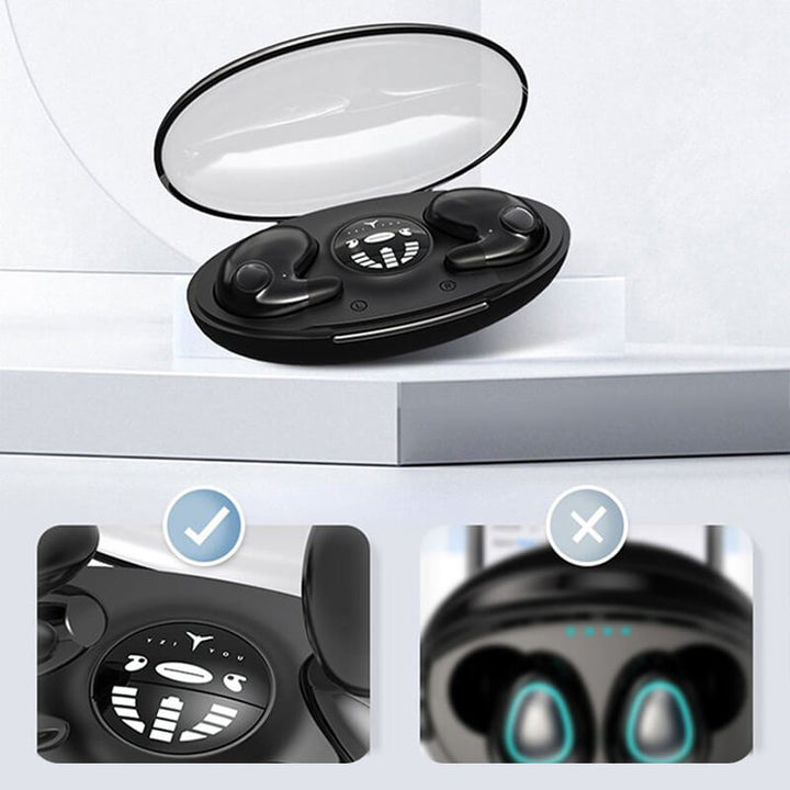 BowLift | DreamWave™ | Invisible Wireless Sleep Headphones | IPX5 Waterproof Bluetooth 5.3 | Comfortable for Sleep & Travel
