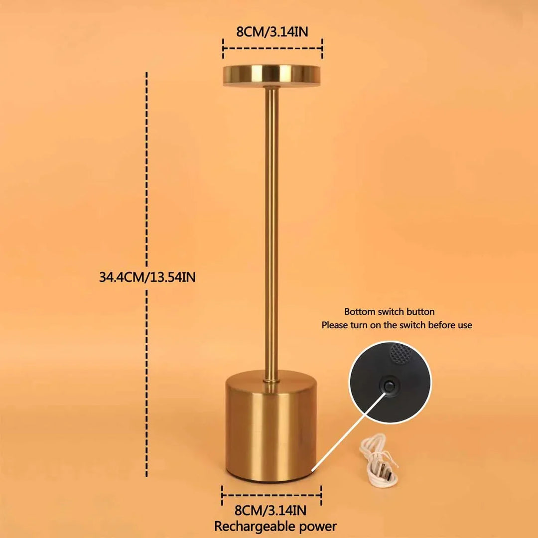 BowLift | Wireless Metal LED Table Lamp - LumiMetal