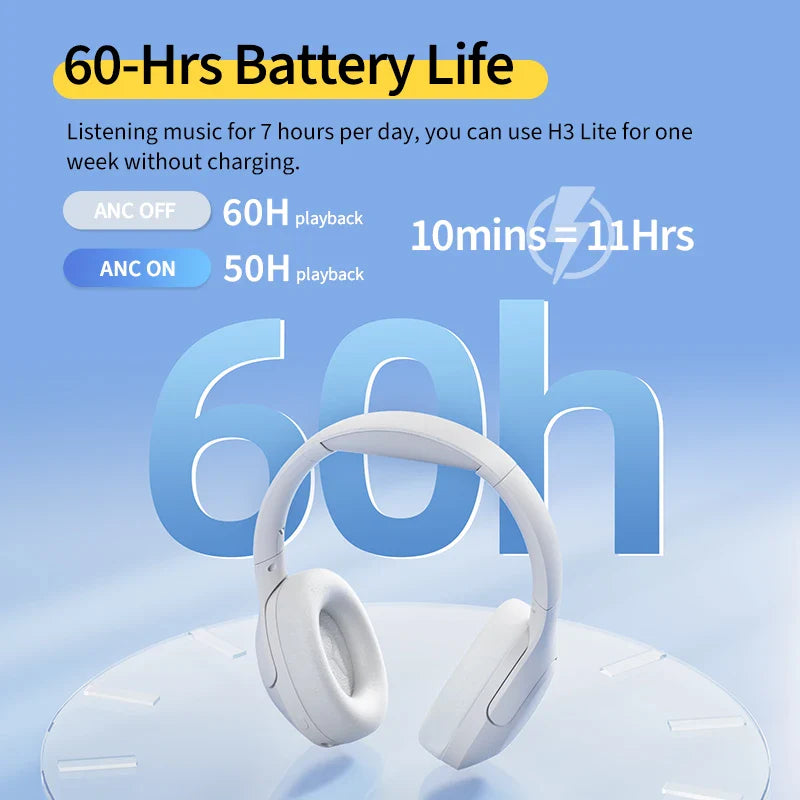 BowLift | Wireless Over-Ear Headphones with Hybrid ANC, 40mm Driver & 60h Battery Life – SoundNova