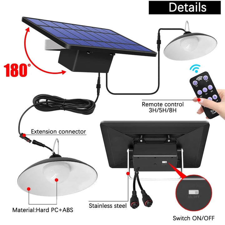 BowLift | Wireless Solar LED Lamp Set with Remote Control – TwinRay