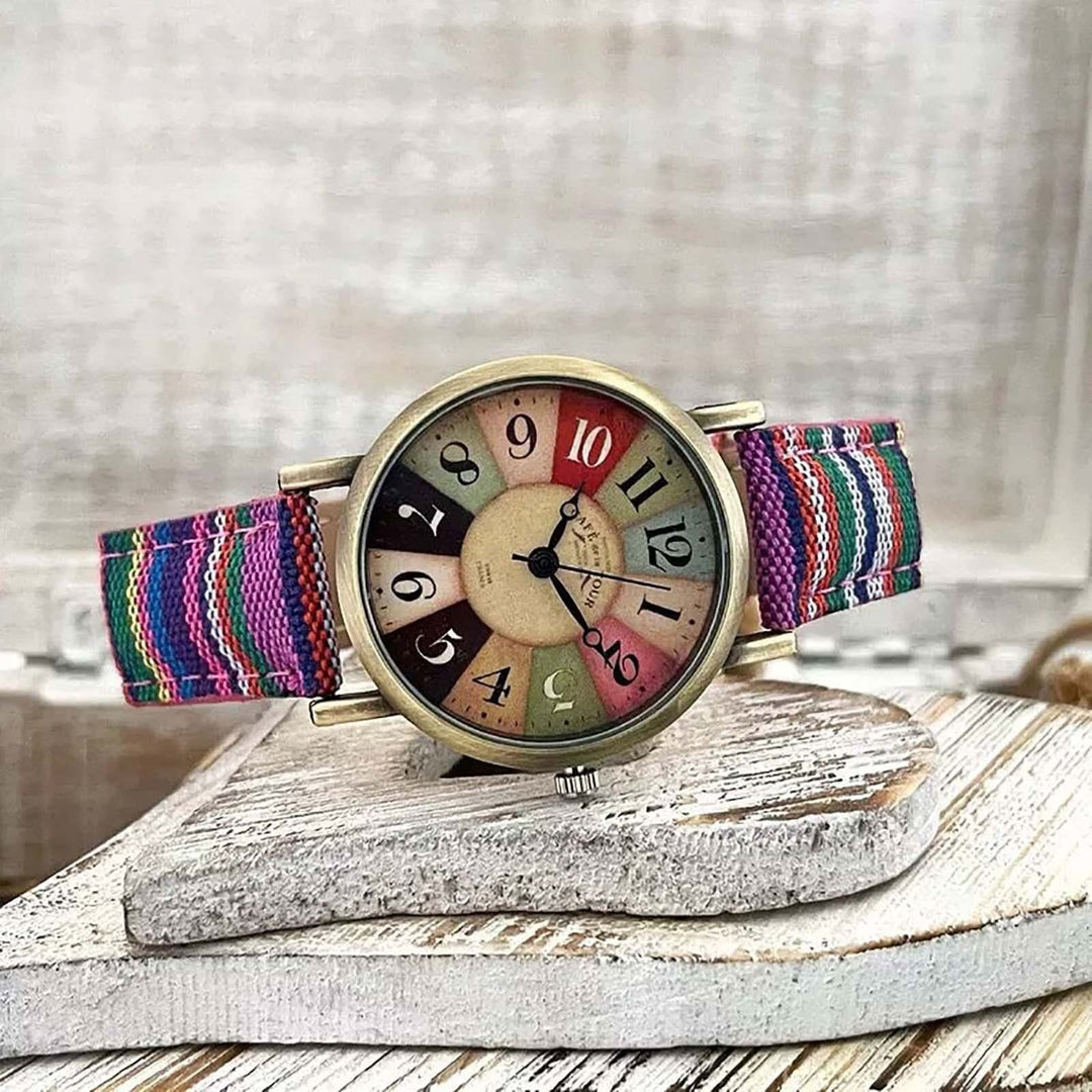BowLift | Unisex Retro Quartz Watch with Canvas Strap