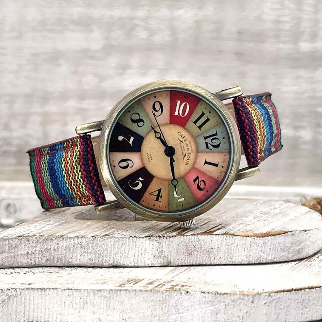 BowLift | Unisex Retro Quartz Watch with Canvas Strap