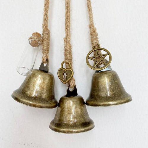 BowLift | WitchBubble – Handmade protective pendant with bells & magic charms for spiritual harmony