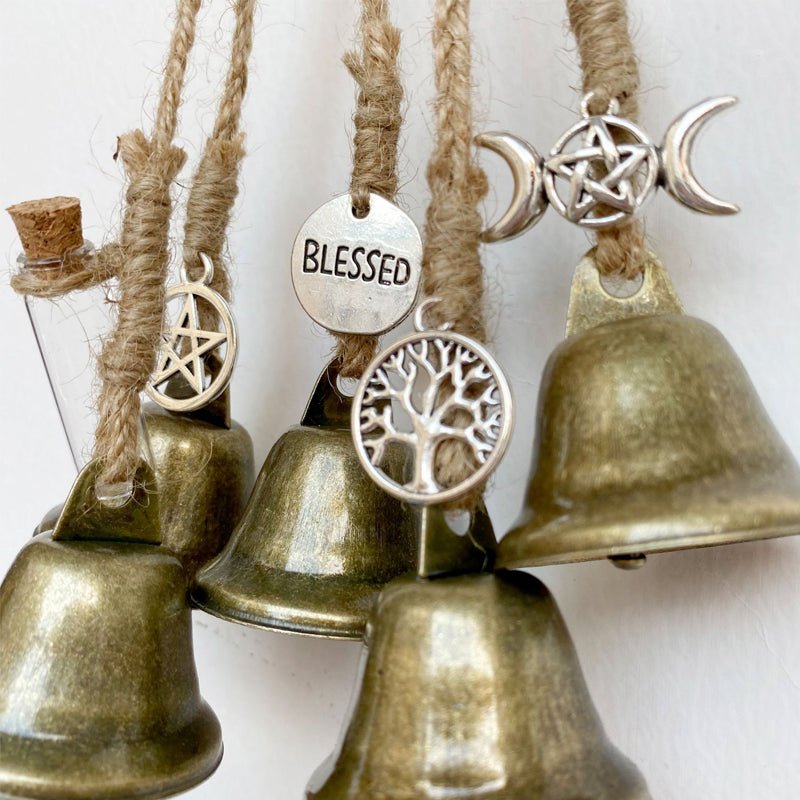 BowLift | WitchBubble – Handmade protective pendant with bells & magic charms for spiritual harmony