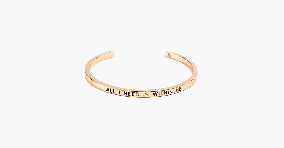 BowLift | Beautiful Cuff Bangle Bracelet with motivating quote