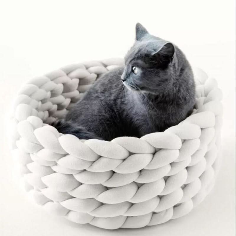BowLift | Soft woollen basket for pets with high edge support