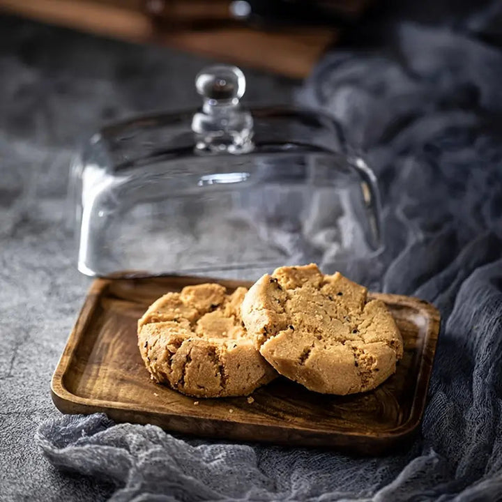 BowLift | Wood and Glass Butter Holder - ButterElegance