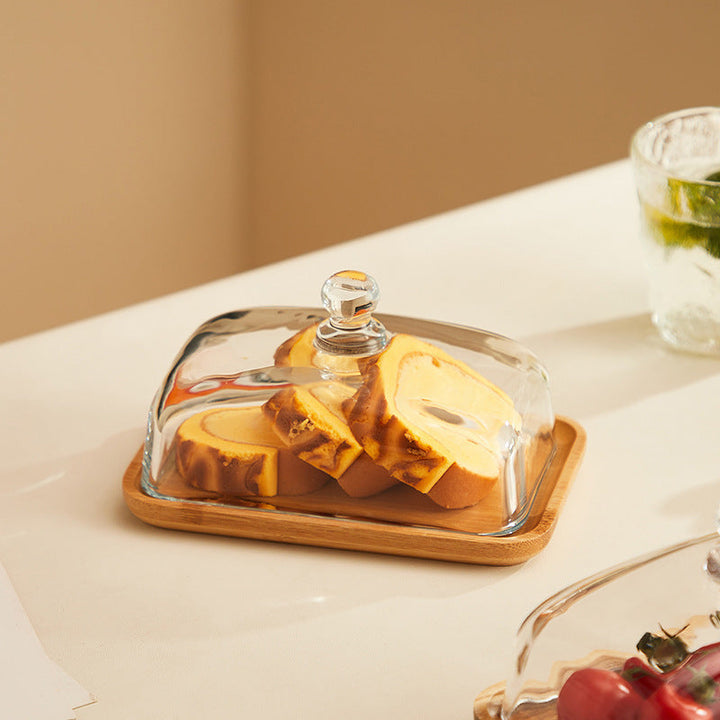 BowLift | Wood and Glass Butter Holder - ButterElegance