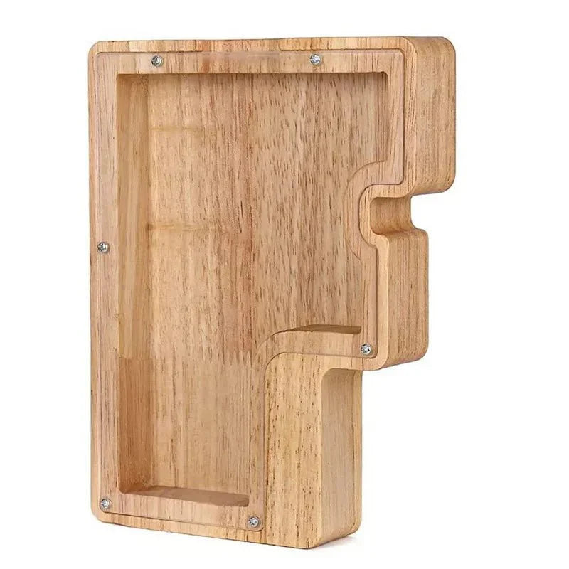 BowLift | Wooden Alphabet Letters 'Initial' Piggy Bank