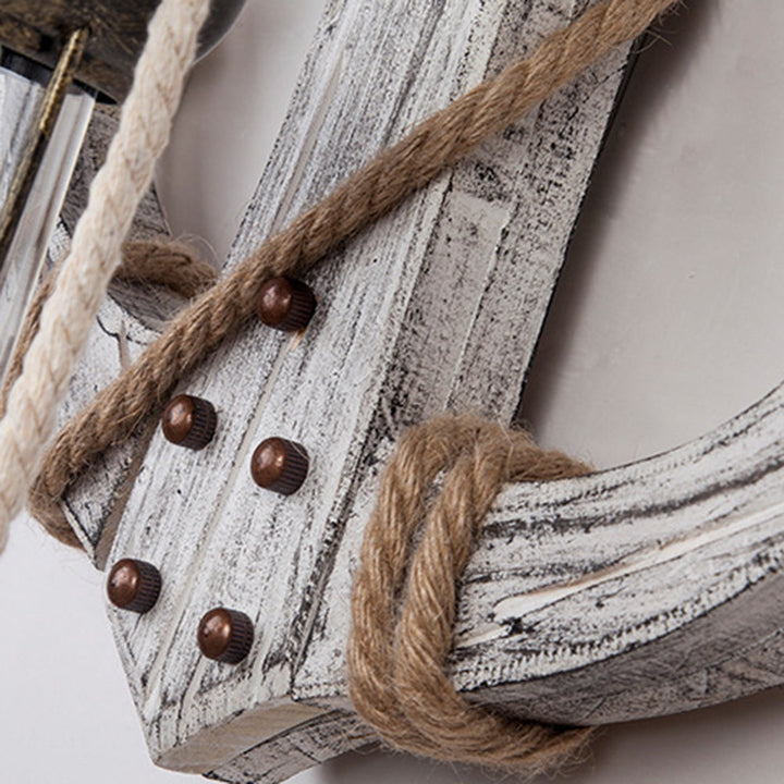 BowLift | Wooden Anchor LED Wall Lamp – Nautica