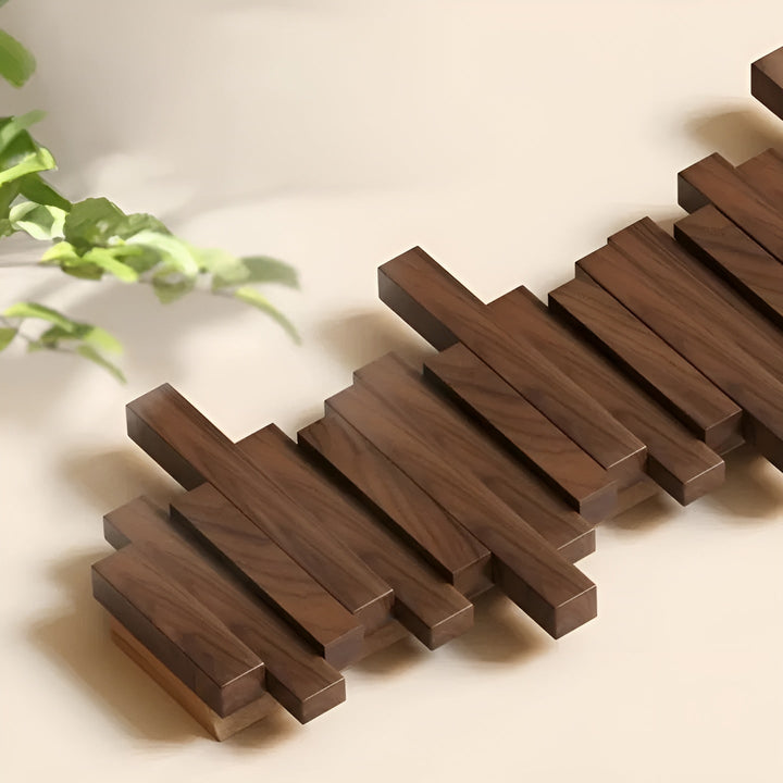 Stylish wooden wardrobe – FlexiBowlifte magnetic hooks for more organization | Ideal for bedroom | Bowlift