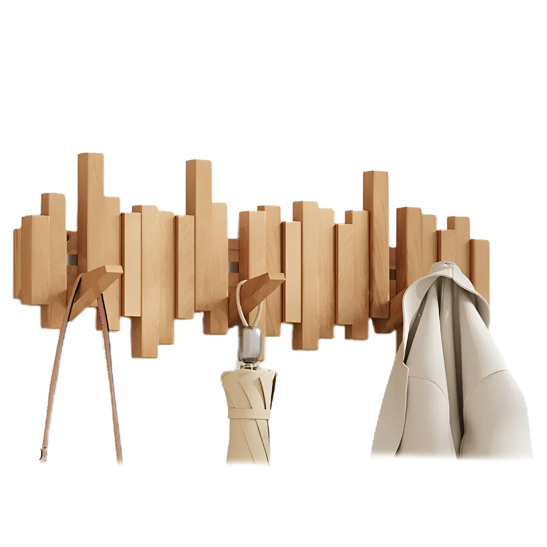 Stylish wooden wardrobe – FlexiBowlifte magnetic hooks for more organization | Ideal for bedroom | Bowlift