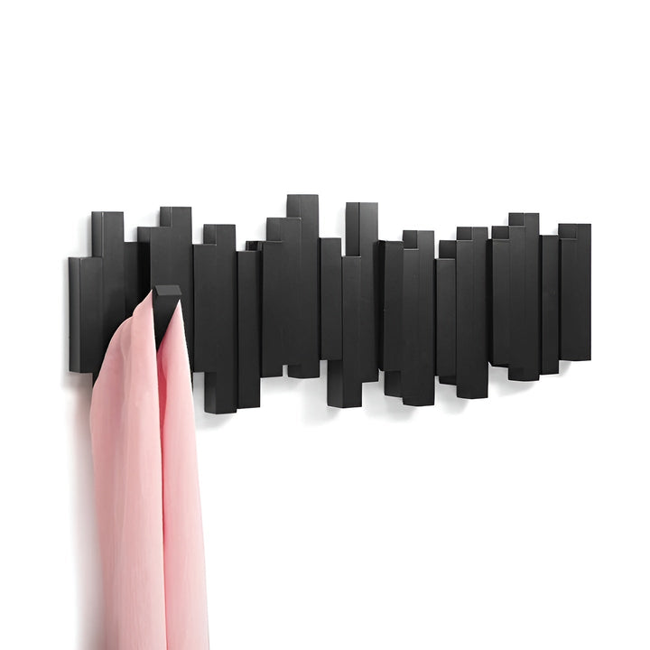 Stylish wooden wardrobe – FlexiBowlifte magnetic hooks for more organization | Ideal for bedroom | Bowlift