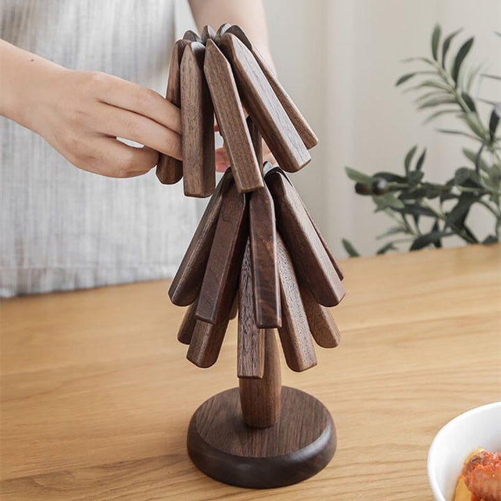 BowLift | WOODLIA – Elegant Walnut Placemats for Modern & Stylish Dining