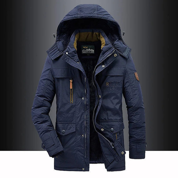 Casual Padded Parka Jacket - Warm Insulated Winter Coat