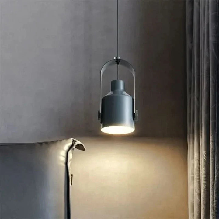 BowLift | Nordic Wood & Metal Pendant Spotlight – Minimalist Hanging Light