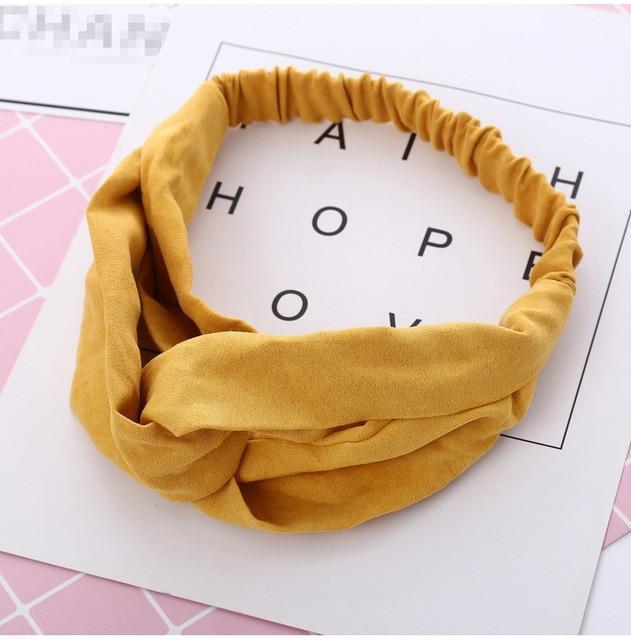 BowLift | Vintage Cross Knot Suede Headband