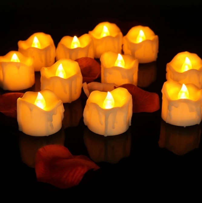 BowLift | LED Tealight Candles Warm Flicker Glow