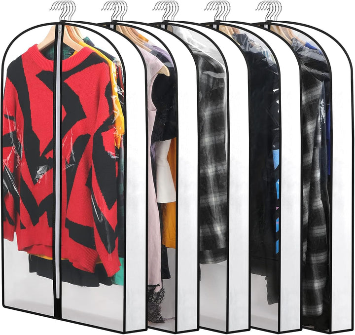 BowLift | PEVA Garment Cover Set – 12-Pack Hanging Clothes Bags in 3 Sizes (Buy 1, Get 1 FREE)