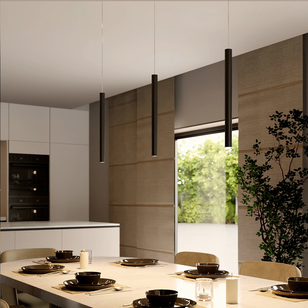 BowLift | RayAura Minimalistic LED Pendant Light | Modern Design | Elegant Ceiling Lamp for Living Room & Office