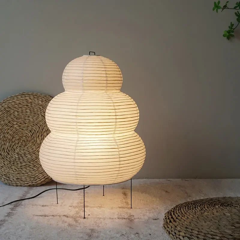 BowLift | Zenora – Rice paper table lamp in Japanese wabi-sabi design