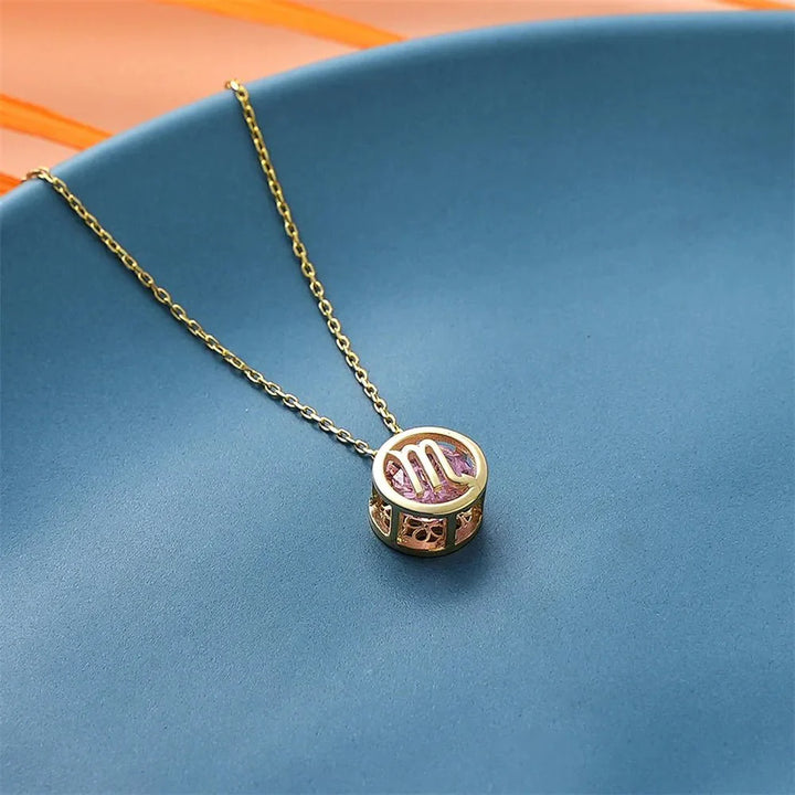 BowLift | Zircon Encapsulated Zodiac Sign Necklace